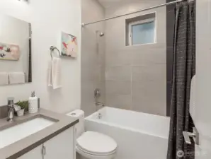 Lower level full bathroom
