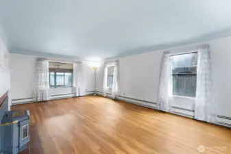 Pellet stove and storage