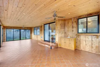 Added living space with the sun room