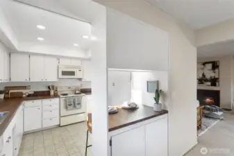 Enjoy an immediately refreshed kitchen courtesy of new peel-and-stick countertops. This versatile, temporary solution conveys a clean look now and can be easily swapped should you decide to update them in the future.