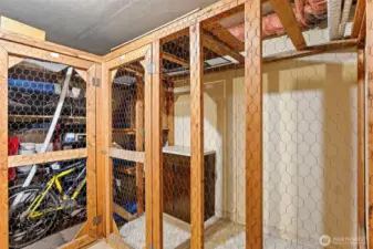 This unit's on-site storage locker, measuring about 7 1/2 feet by 4 feet, provides a designated area for seasonal decor, sports equipment and other items. There is also a separate lot for RV parking on the property.