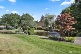 The immaculate, manicured grounds of Glen Acres serve as a sprawling private park, where serene duck ponds and elegant fountains create a picturesque backdrop for daily strolls. Each spring, this setting transforms as the cherry tree-lined drive erupts in a canopy of blossoms. This is a true haven for both people and dog owners. With many designated pet relief areas and keypad entry to the adjacent track and field, there’s maximal opportunity to stretch two or four legs!