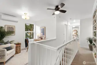 Office space on 2nd level. Has closet-perhaps add wall and make 3rd bedroom?