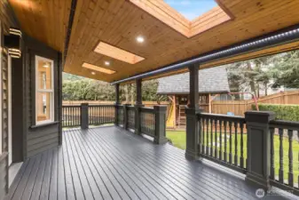 Covered Deck with Sunlights