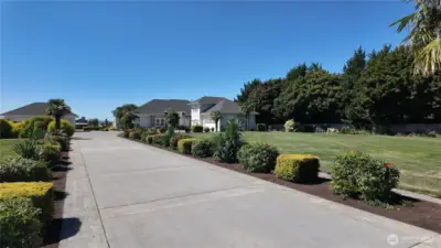 Paved driveway