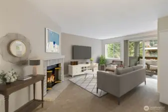 Living Room Virtually Stage