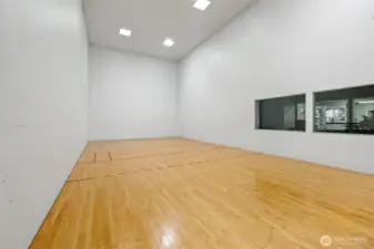 Racquetball Court Located in Clubhouse