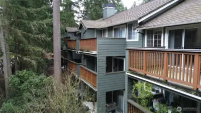 Rearview of the unit