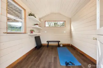 One of two outbuildings