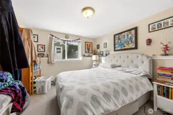 One of the apartment bedrooms