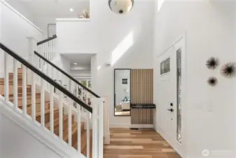 20 ft Ceilings in Entry