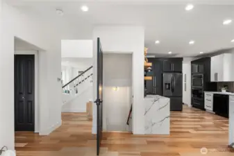 Hickory Engineered Hardwoods Throughout Main Level