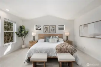 Primary Suite with Vaulted Ceilings