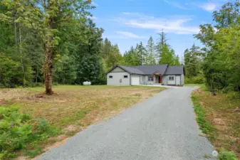 front driveway to home