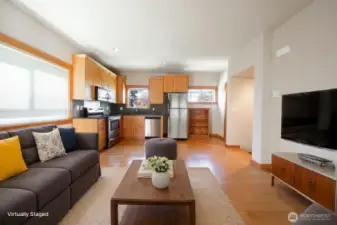 Main floor virtually staged