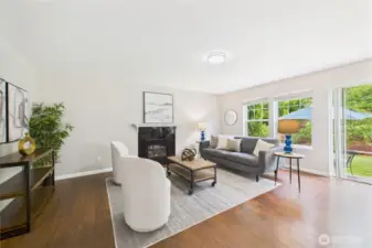 Anchored by a beautiful gas fireplace, this spacious family area is a true showstopper. With oversized windows, stylish finishes, and a great open layout, it’s ideal for both entertaining and cozy nights in.