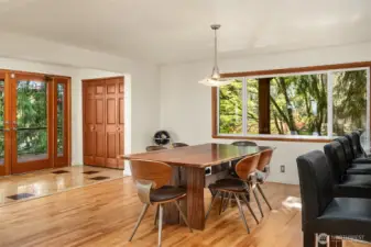 Upon entry, handsome floors complement the main level.