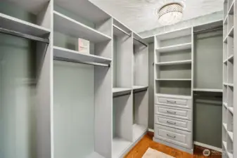 The walk-in closet is amazing!