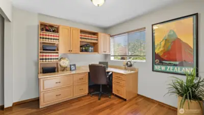 This is the 4th bedrooms that has been used a a den.  It may be changed to a bedroom or left as a den.