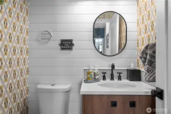 Half bath just off the den/office area.