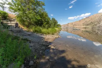 An oasis on the river.