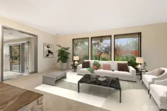 Family Room  (virtually staged)