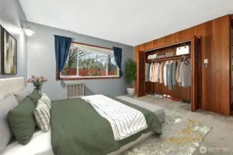 Bedroom (virtually staged)