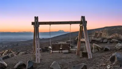 Views of the mountains & the valley