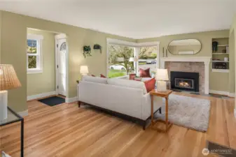 Just refinished hardwoods and fresh paint immediately give you a sense of freshness.