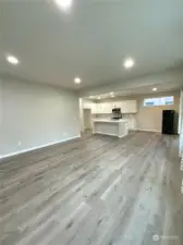 Open concept - living room, kitchen, dining area