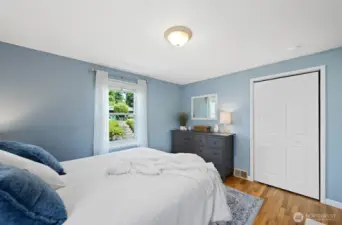 Front bedroom features a good size closet.