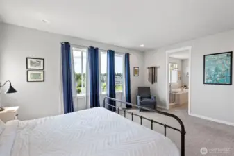Primary suite with beautiful natural light