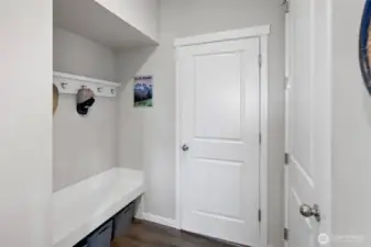 Main level mudroom and access to garage and basement
