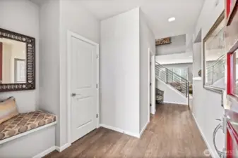 Entry with storage bench