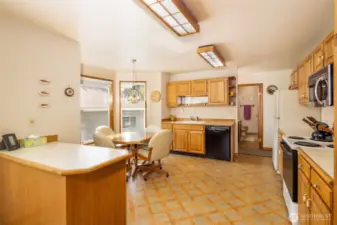 Large open kitchen