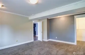 Bedroom 5 or Large secondary primary bedroom on lower level with nice sized closet.