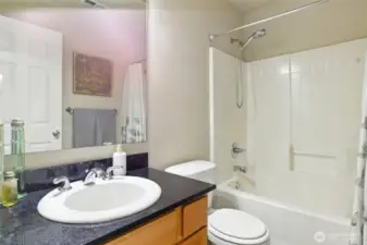 Convenient full bath on the main level