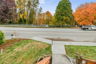 View from your front porch, to the park across the street