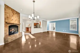 Downstairs Living & Dining Room