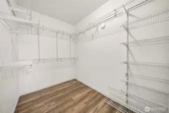 Downstairs Primary Walk-in Closet