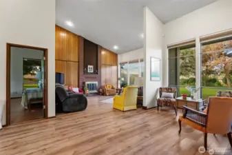 Inside the clubhouse.