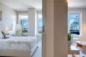 Large bedroom. Both living rooms and bedroom have spectacular light!