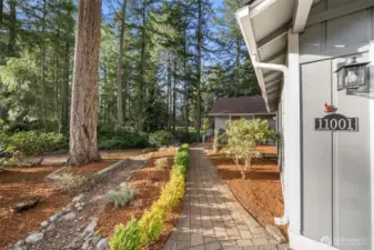 Beautiful gardens and professionally done walkways