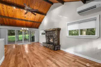 Beautiful Hickory Hardwood floors on the main level