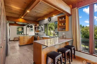 Kitchen with stainless steel appliances and plenty of storage