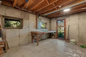 Basement exterior entrance