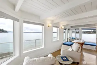This is an amazing spot to curl up and read a book on a stormy Pacific Northwest day.