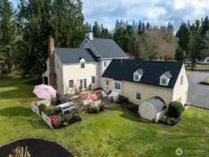 Generous patio perfect for summer gatherings and BBQ