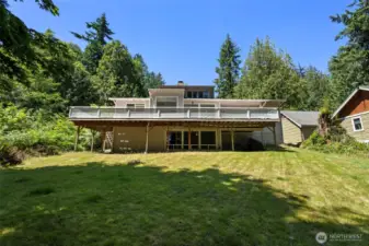 Back of the house with a great yard!