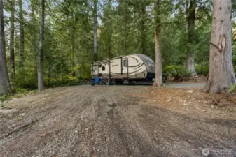 One of 2 full hook up RV sites on the property.